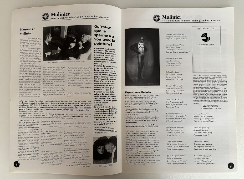 jour de lettres numéro 19 spécial pierre molinier love book hôtel (7)