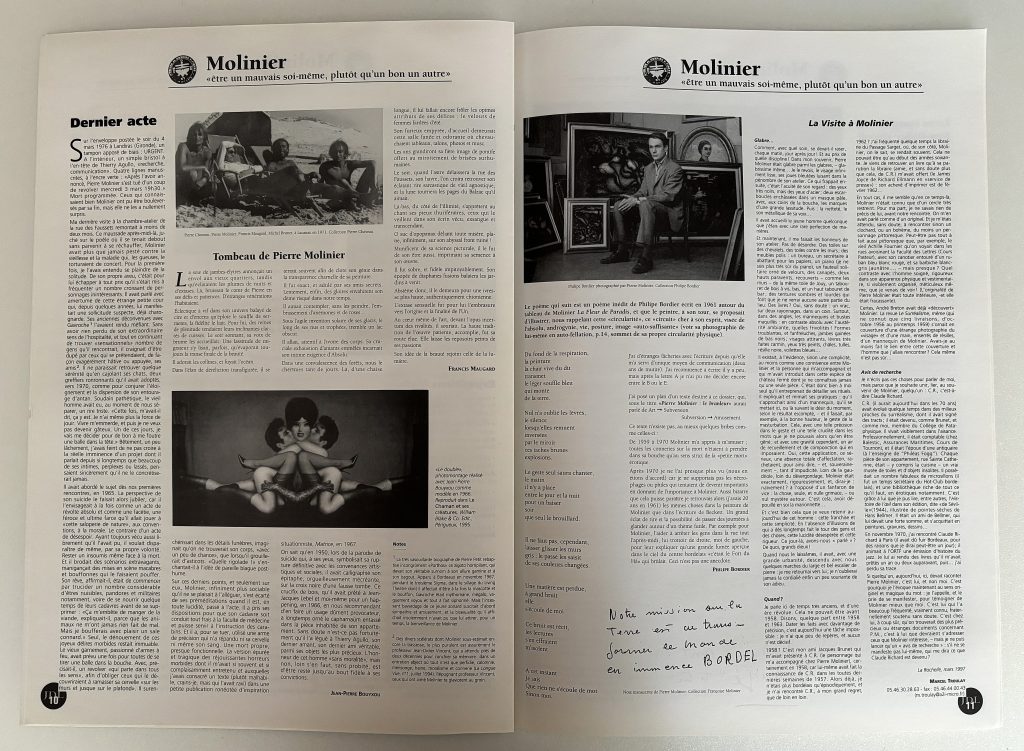 jour de lettres numéro 19 spécial pierre molinier love book hôtel (8)